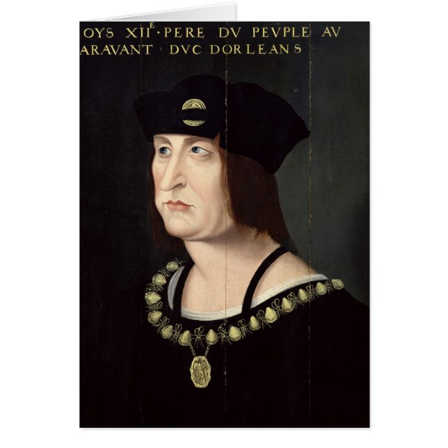 Portret van Louis XII King van Frankrijk (Voorkant)