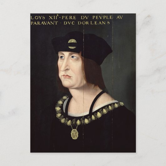 Portret van Louis XII King van Frankrijk Briefkaart (Voorkant)