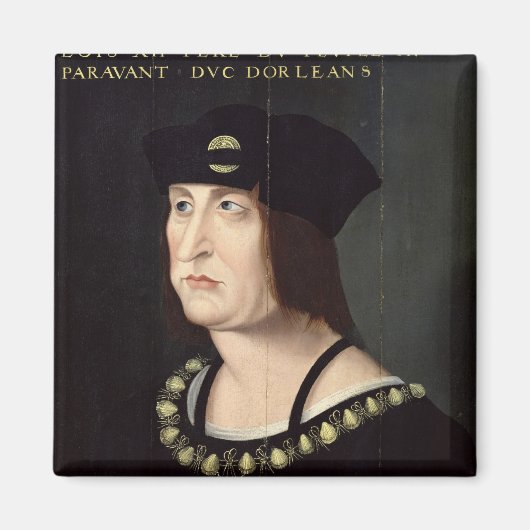 Portret van Louis XII King van Frankrijk Magneet (Voorkant)