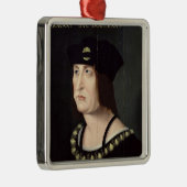 Portret van Louis XII King van Frankrijk Metalen Ornament (Rechts)