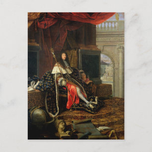 Portret van Louis XIV 1668 Briefkaart