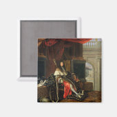 Portret van Louis XIV 1668 Magneet (Voorkant / Achterkant)