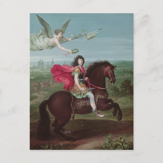 Portret van Louis XIV 2 Briefkaart (Voorkant)