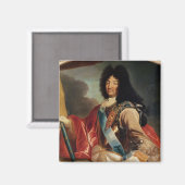 Portret van Louis XIV 2 Magneet (Voorkant / Achterkant)