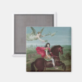 Portret van Louis XIV 2 Magneet (Voorkant / Achterkant)