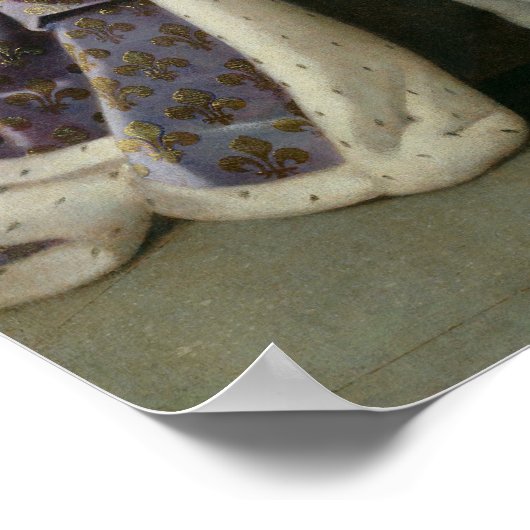 Portret van Louis XIV 2 Poster (Hoek)