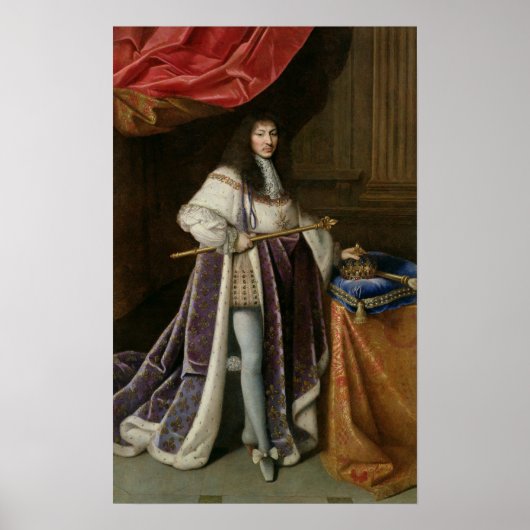 Portret van Louis XIV 2 Poster (Voorkant)