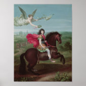 Portret van Louis XIV 2 Poster (Voorkant)