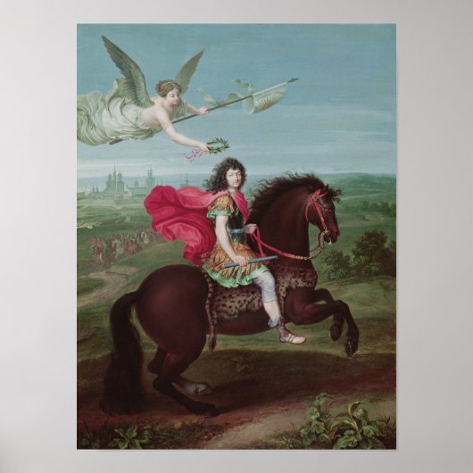 Portret van Louis XIV 2 Poster (Voorkant)