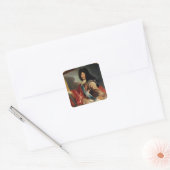Portret van Louis XIV 2 Vierkante Sticker (Envelop)