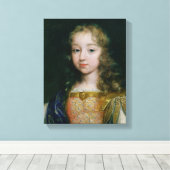 Portret van Louis XIV als kind Canvas Afdruk (Insitu (Houten vloer))