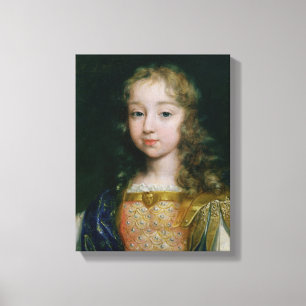 Portret van Louis XIV als kind Canvas Afdruk