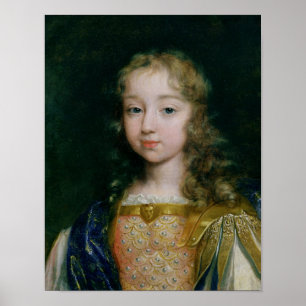 Portret van Louis XIV als kind Poster