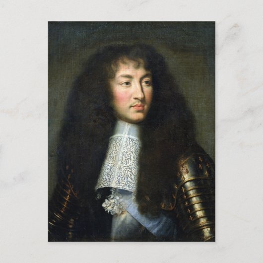 Portret van Louis XIV Briefkaart (Voorkant)