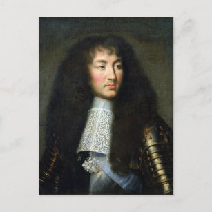Portret van Louis XIV Briefkaart