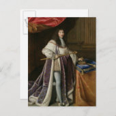 Portret van Louis XIV Briefkaart (Voorkant / Achterkant)