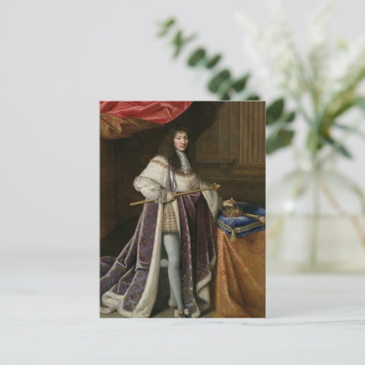 Portret van Louis XIV Briefkaart (Staand voorkant)
