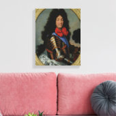 Portret van Louis XIV Canvas Afdruk (Insitu (Woonkamer))