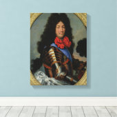 Portret van Louis XIV Canvas Afdruk (Insitu (Houten vloer))