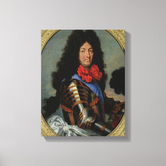 Portret van Louis XIV Canvas Afdruk (Voorkant)