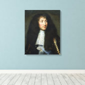 Portret van Louis XIV Canvas Afdruk (Insitu (Houten vloer))