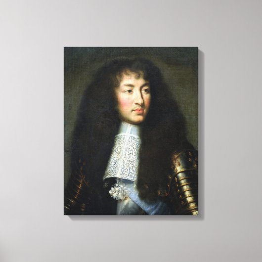 Portret van Louis XIV Canvas Afdruk (Voorkant)