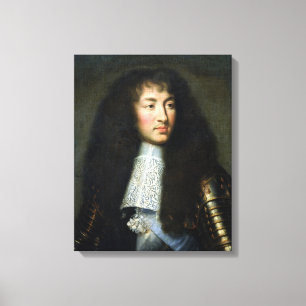 Portret van Louis XIV Canvas Afdruk