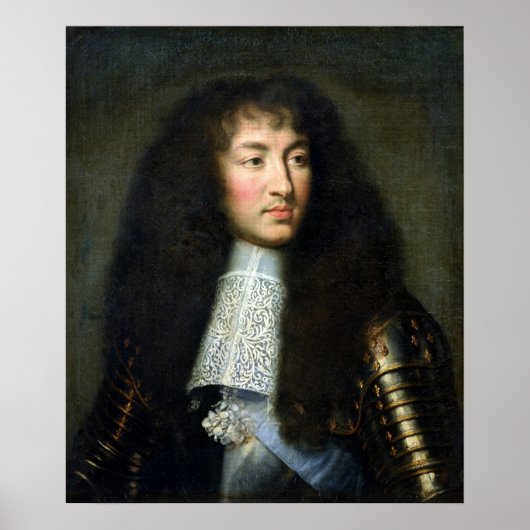 Portret van Louis XIV Poster (Voorkant)