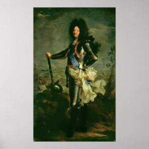 Portret van Louis XIV Poster