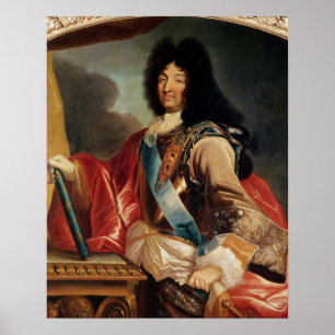Portret van Louis XIV Poster