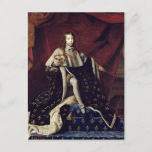 Portret van Louis XIV van 10.1648 jaar Briefkaart