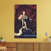 Portret van Louis XIV van 10.1648 jaar Canvas Afdruk (Insitu (Woonkamer))
