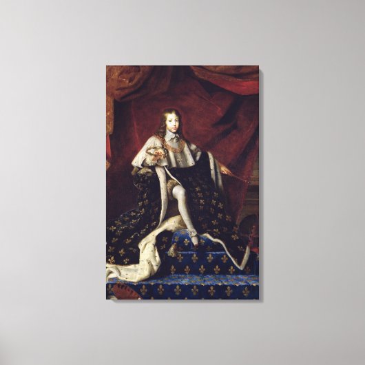 Portret van Louis XIV van 10.1648 jaar Canvas Afdruk (Voorkant)