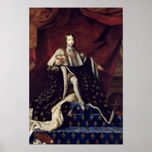 Portret van Louis XIV van 10.1648 jaar Poster (Voorkant)