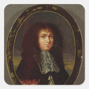 Portret van Louis XIV Vierkante Sticker