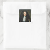 Portret van Louis XIV Vierkante Sticker (Tas)