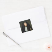 Portret van Louis XIV Vierkante Sticker (Envelop)