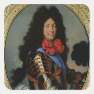 Portret van Louis XIV Vierkante Sticker