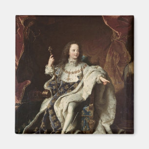 Portret van Louis XV in Coronation Robes, 1715 Magneet