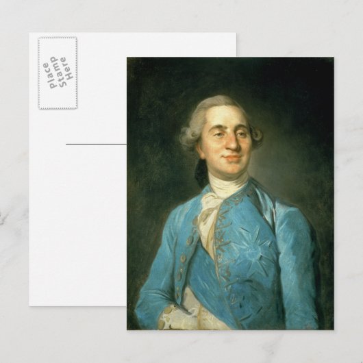 Portret van Louis XVI 1775 Briefkaart (Voorkant / Achterkant)