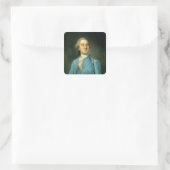 Portret van Louis XVI 1775 Vierkante Sticker (Tas)