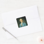 Portret van Louis XVI 1775 Vierkante Sticker (Envelop)