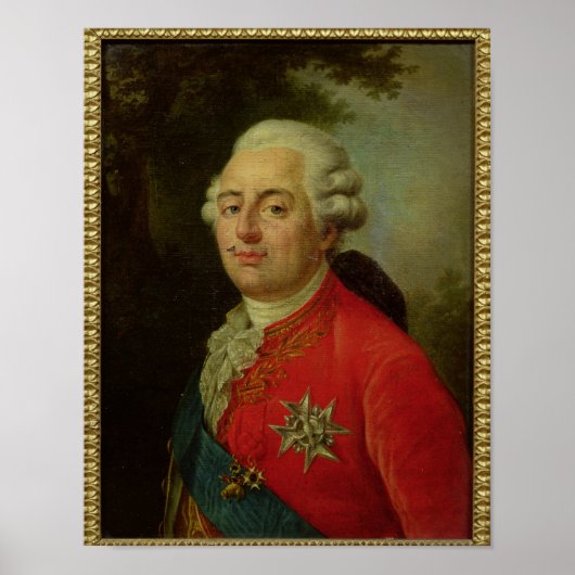 Portret van Louis XVI King van Frankrijk Poster (Voorkant)