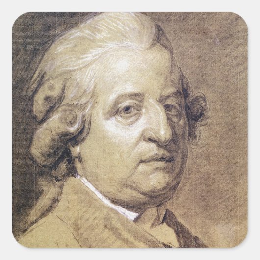 Portret van Louis XVI King van Frankrijk Vierkante Sticker (Voorkant)