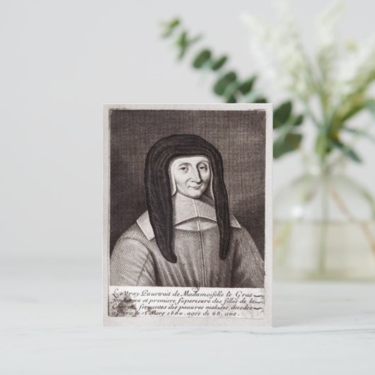 Portret van Louise de Marillac Briefkaart (Staand voorkant)