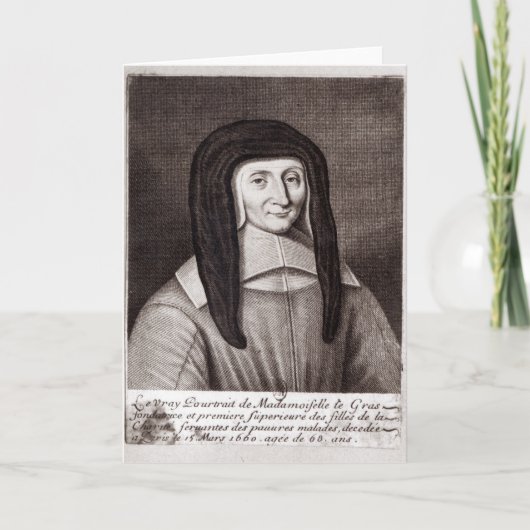 Portret van Louise de Marillac Kaart (Voorkant)