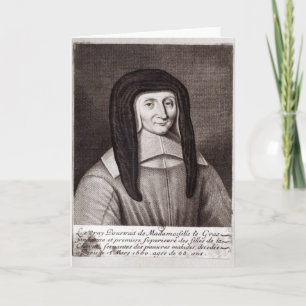 Portret van Louise de Marillac Kaart