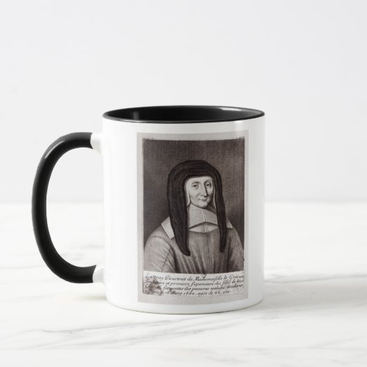 Portret van Louise de Marillac Mok (Links)