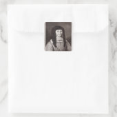 Portret van Louise de Marillac Vierkante Sticker (Tas)