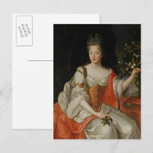 Portret van Louise-Francoise de Bourbon Briefkaart (Voorkant / Achterkant)